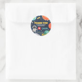 Reis rond de zon Outer Space verjaardagsfeest Ronde Sticker (Tas)