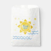 Reis rond de zon Verjaardag gunstzak Bedankzakje (Voorkant)