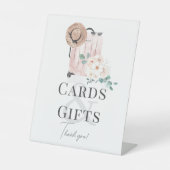 Reis Roze Koffer Vrijgezellenfeest Kaarten & Gesch Reclamebord Met Voetstuk (Voorkant)