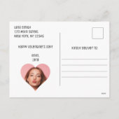 Reis roze papier vliegtuighart je bent mijn voor a feestdagenkaart (Achterkant)