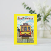 Reis San Francisco Vintage Briefkaart (Staand voorkant)