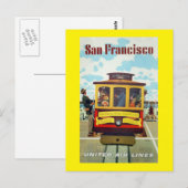 Reis San Francisco Vintage Briefkaart (Voorkant / Achterkant)
