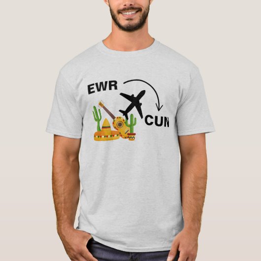 Reis Shirt naar Cancun (Voorkant)