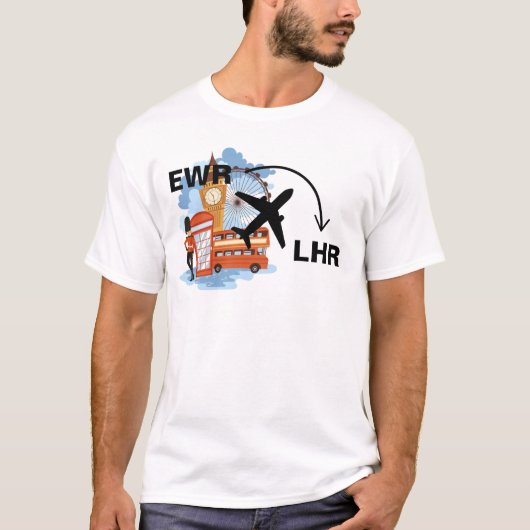 Reis Shirt naar Londen Engeland (Voorkant)