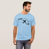 Reis Shirt naar Los Angeles Californië (Voorkant volledig)