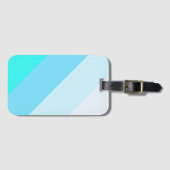 Reis slim met onze Mixed Color Stripe Simple Bagagelabel (Voorkant (horizontaal))