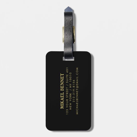 Reis slim met veilige en duurzame Bagagelabels (Achterkant verticaal)