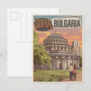 Reis Sofia, Bulgarije  geschenken, liefdevol paar Briefkaart