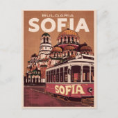 Reis Sofia, Bulgarije vintage cadeaus en souvenirs Briefkaart (Voorkant)