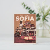 Reis Sofia, Bulgarije vintage cadeaus en souvenirs Briefkaart (Staand voorkant)