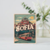 Reis Sofia, Bulgarije vintage cadeaus en souvenirs Briefkaart (Staand voorkant)