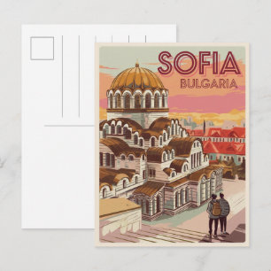 Reis Sofia, Bulgarije vintage cadeaus en souvenirs Briefkaart