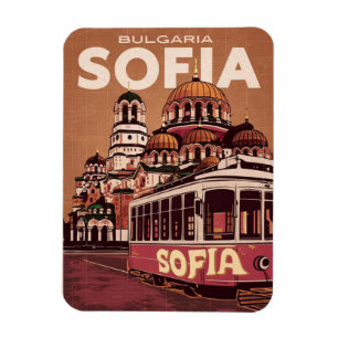 Reis Sofia, Bulgarije vintage cadeaus en souvenirs Magneet