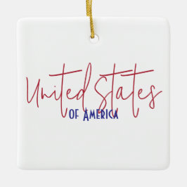 Reis souvenir cadeau Verenigde Staten van Amerika Keramisch Ornament