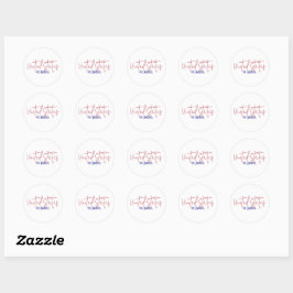 Reis souvenir cadeau Verenigde Staten van Amerika Ronde Sticker