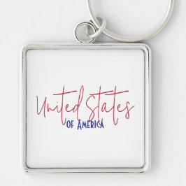 Reis souvenir cadeau Verenigde Staten van Amerika Sleutelhanger