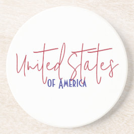 Reis souvenir cadeau Verenigde Staten van Amerika Zandsteen Onderzetter