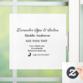 reis spa salon gast informatie vakantie strand  raamsticker (Huis)