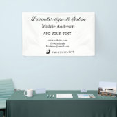 reis spa salon gast informatie vakantie strand  spandoek (Beurs)