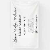 reis spa salon gast informatie vakantie strand  spandoek (Verticaal)