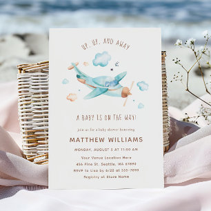 Reis Speelgoed Vliegtuig Jongen Baby Shower Kaart