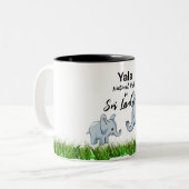 Reis Sri Lanka Tweekleurige Koffiemok (Voorkant links)