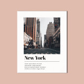 Reis Stad Naam Foto Elegant Minimaal Wit Poster