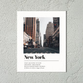 Reis Stad Naam Foto Elegant Minimaal Wit Poster