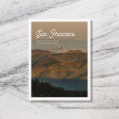 Reis Stad Naam Vintage Script Foto Wit Briefkaart