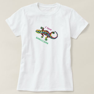 Reis T-shirt I - Love Barcelona Toeristen Cadeau T
