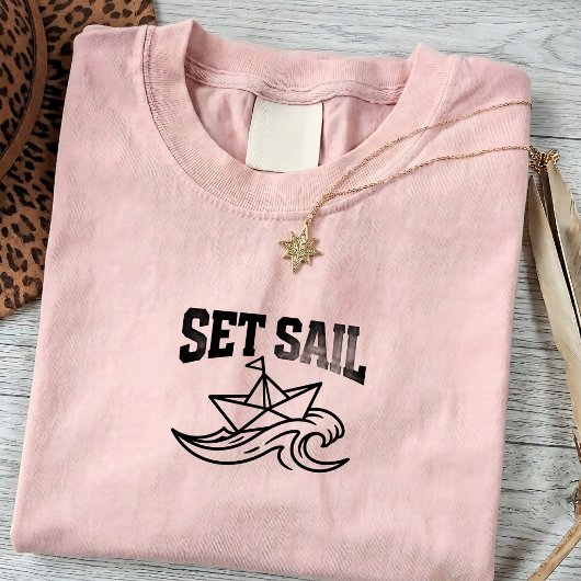 Reis T-shirt met vintage boot