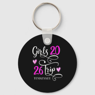Reis Tennessee Vakantie Groep Matching Illustratie Sleutelhanger