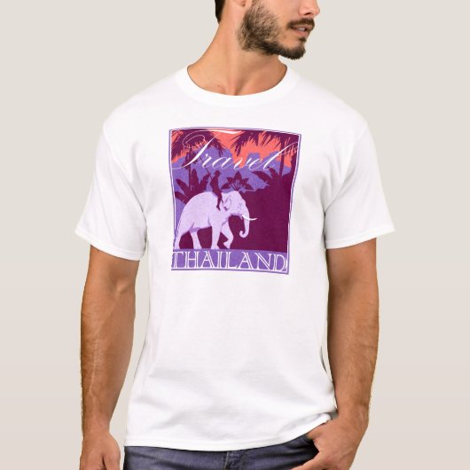 Reis Thailand witte olifant T-shirt (Voorkant)