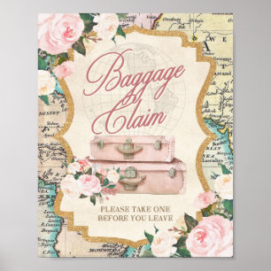 REIS Thema BAGGAGE CLAIM - Favor tafelbord  Poster