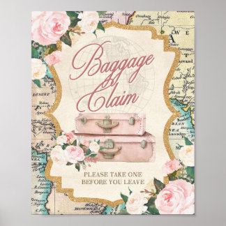REIS Thema BAGGAGE CLAIM - Favor tafelbord  Poster