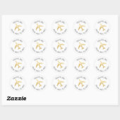 Reis thema bestemming bruidsfeest cadeautje label (Vel)