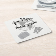 Reis Thema Feest bij Pensionering Bon Voyage Werel