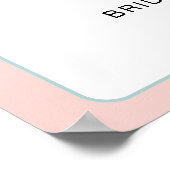 Reis Thema Miss tot Mrs Bruidsfeest verwelkoming Poster (Hoek)