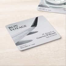 Reis-thema moderne vliegtuigpensioen Vaarwel