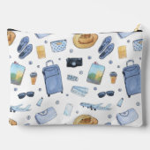 Reis thema patroon accessoire zakje etui (Achterkant)