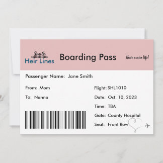 Reis-thema zwangerschapsaankondiging (neutraal) aankondiging