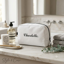 Reis Toilettas met Eigen Naam Dopp Kit