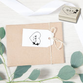 Reis Trouw Twee Vliegtuigen maken Hart Modern Rubberstempel