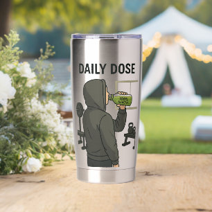 Reis Tumbler Dagelijkse Dosis   Voeg tekst/naam to Geïsoleerde Drinkbeker