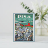  reis uit de jaren 20 Pisa Italiaans Briefkaart (Staand voorkant)