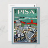  reis uit de jaren 20 Pisa Italiaans Briefkaart (Voorkant / Achterkant)