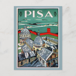  reis uit de jaren 20 Pisa Italiaans Briefkaart