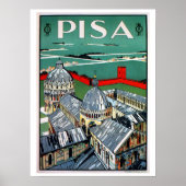  reis uit de jaren 20 Pisa Italiaans Poster (Voorkant)