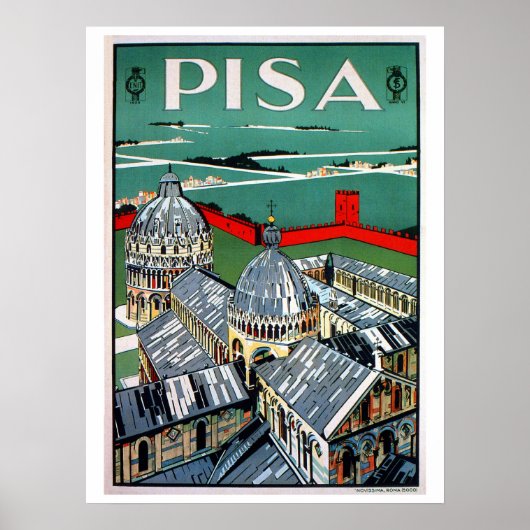  reis uit de jaren 20 Pisa Italiaans Poster (Voorkant)