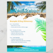 Reis Vakantie Reizen Flyer Sjabloon (Achterkant)